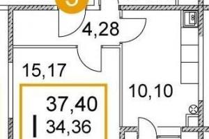 Однокомнатная квартира в новостройке по низкой цене